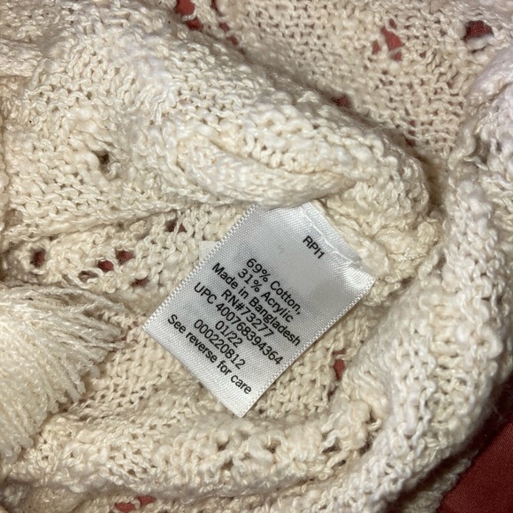 NWT SO Crochet Crop Tie waist Tank M - Picture 9 of 9